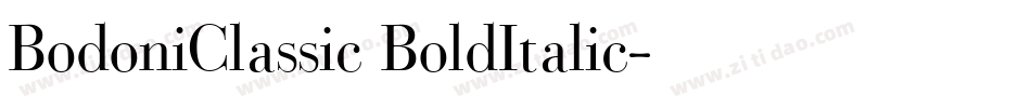 BodoniClassic BoldItalic字体转换 BodoniClassic BoldItalic字体转换